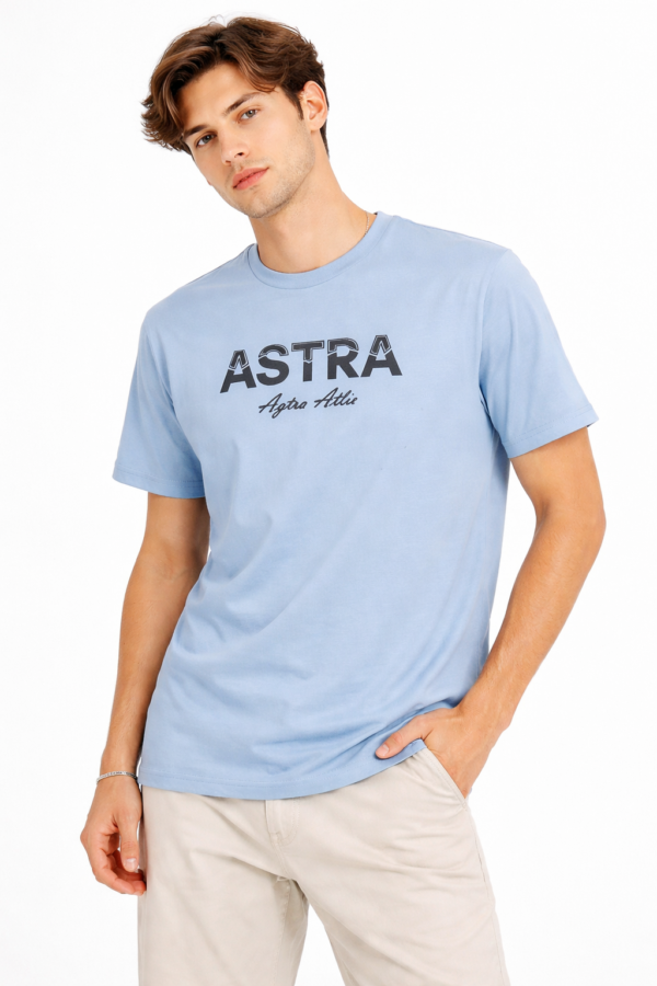 Light Blue T-Shirt with “ASTRA” Print