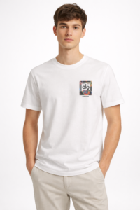 adidas Men's White Graphic Logo T-shirt