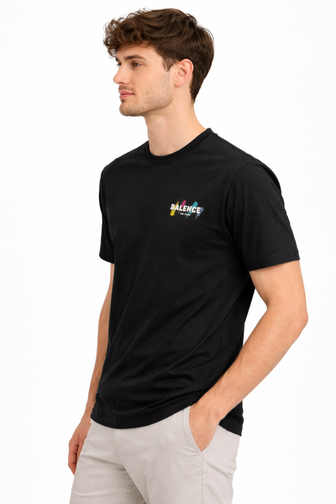 Men’s Graphic Print “BALANCE” T-Shirt